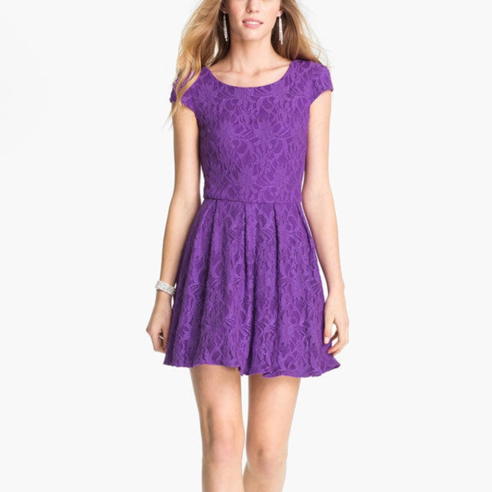 Lace Fit & Flare Dress